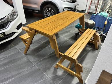 Kerusi Taman / Meja - 100% Kayu Jati