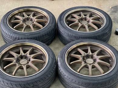 Sport Rim 16 Second Volk Rays CE28 Siap Tayar Seco