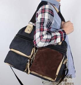 RETRO BLACK CROSSBODY TRAVEL PORTER SLiNG BAG ������