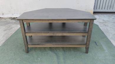 YD82J NEW * Rak TV Kayu Getah 3 Tier Solid TV Rack