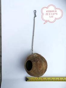 33849SYL Coconut Hut Kelapa Bird Sugar Glider Cage