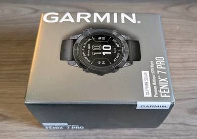 Garmin Fenix 7X Pro Sapphire Solar GPS Watch Black