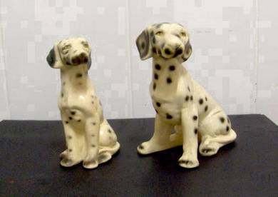 1980s Vintage Ceramic Dalmatians (PAIR)