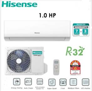 Hisense 1.0hp INVERTER air cond free install (NEW)