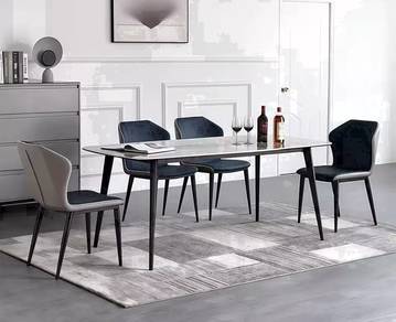Meja Makan Set Marble