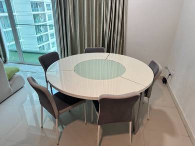 Used Dining table with Lazy Susan
