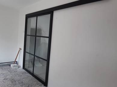 Pintu Sliding Aluminum & Kaca (Tandas/Dapur/Bilik)