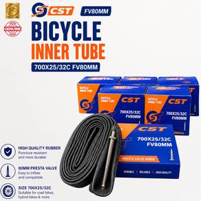 [GENUINE]CST Bicycle Inner Tube 700x25/32C FV80MM