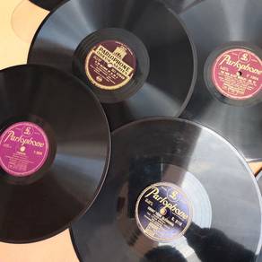 78rpm Parlophone Gramophone Record Piring Hitam