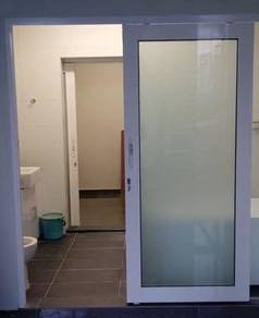Pintu Sliding Bilik Office (Aluminium&Kaca)