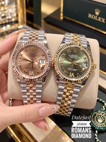 Rolex Datejust 36mm Half Gold Romans Diamond