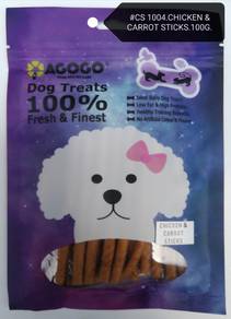 Agogo Dog Treat Chicken Carrot Stick 100gram Snack