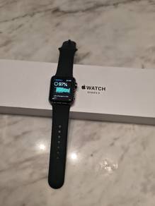 apple watch 3 black 38mm + charger