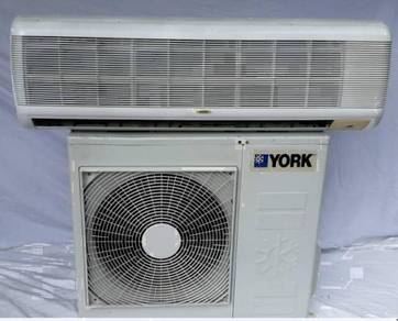 3.0 York 3hp aircond 3 hp wall air con