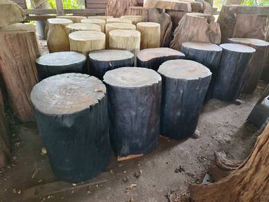 solid wood stump