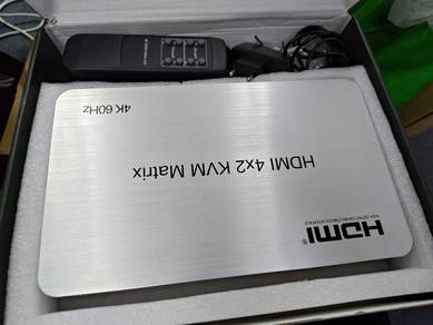 HDMI 4×2 KVM Matrix|4 PCs to 2 Display: NEW