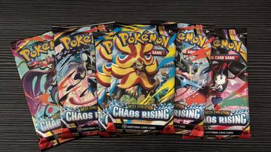 Pokemon Chaos Rising Booster Pack x 6