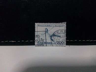 1982 Denmark Stamp, Figure Skating
