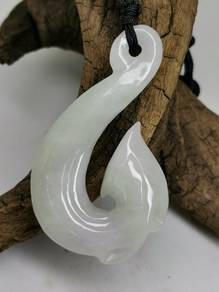 Liontin Mata Kail Giok Jadeite Jed Burma Gred A