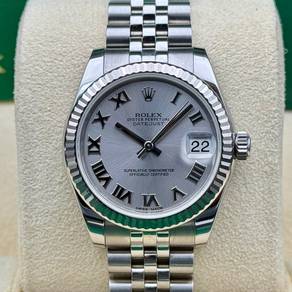 Rolex Datejust 31 Silver Roman Jubilee 178274