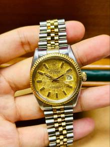 ROLEX Datejust 16013 “Gold Linen Dial” 36mm