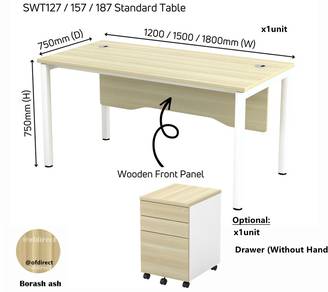 120 x75cm Home standard Office Table + drawer