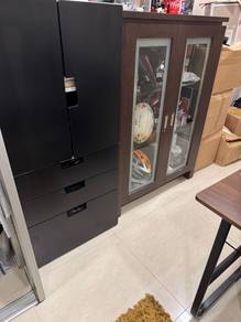 glass display cabinet and wardrobe