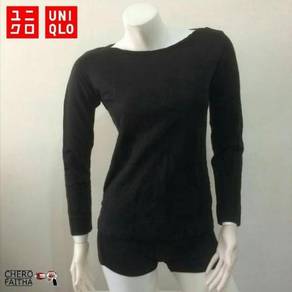 Baju Uniqlo wide neck pullover sweater sweatshirt