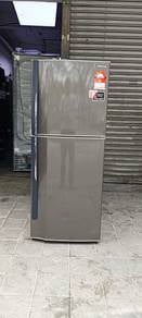 2door refrigerator fridge Toshiba peti ais sejuk