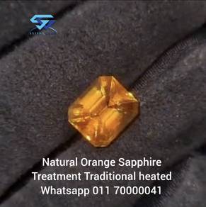 Natural Orange Sapphire