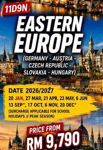 EASTERN EUROPE 11D9N With FLIGHT 