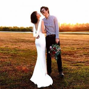 White wedding bridal dress gown RB2153