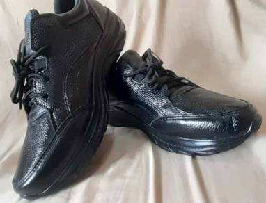 Custom Full Grain 100% BLACK LEATHER UNISEX SHOE