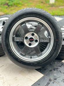 Te37 15 inch sportrim Wira jazz city yaris