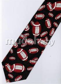 Rugby Ball Sport Novelty Fancy Neck Tie