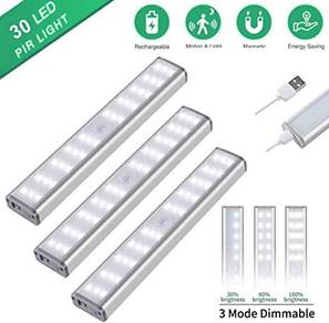 LAMPU 30 LED USB RECHARGEABLE MOTION SENSOR LiGHT