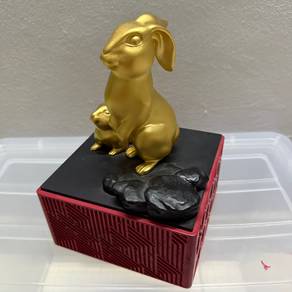 Royal Selangor Pewter Gold Rabbit Figurine