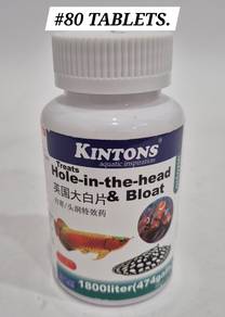 Kintons Hole Head Fish Treatment 80Tablets Octozin