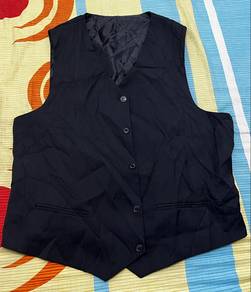 black formal vest