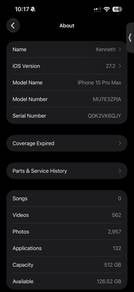 Iphone 15 promax 512gb