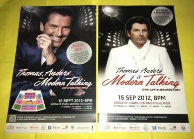 2 THOMAS ANDERS CONCERT FLYERS MODERN Talking