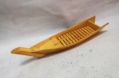 Sushi Boat Wooden Serving w/ Removable Tray Lovely