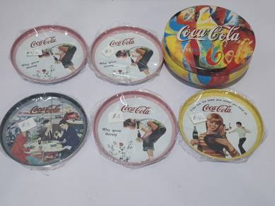 Coca-Cola Small Metal Plates (Set of 6)