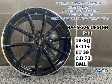 RAYS G25 18inc CIVIC FC FE HRV S70 X50 MAZDA3 CX30