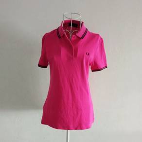 Fred PerryWomens Pink Twin Tipped Polo Shirt