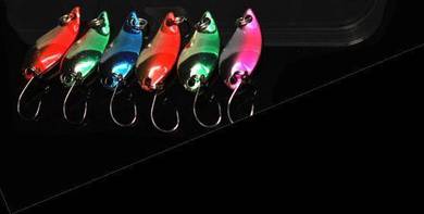 Jpm 2.5g colorful simulating 6pcs micro spoon set