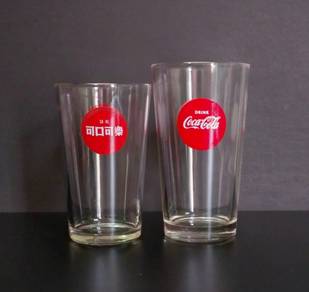 Coke Coca-Cola MY Vintage Glass Set A
