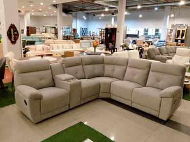 Corner sofa with 2 recliner