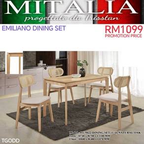 Meja Makan 4 Orang Berkualiti | Dining Table Set