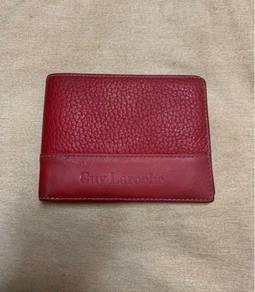 Guy Laroche Leather Wallet-Red